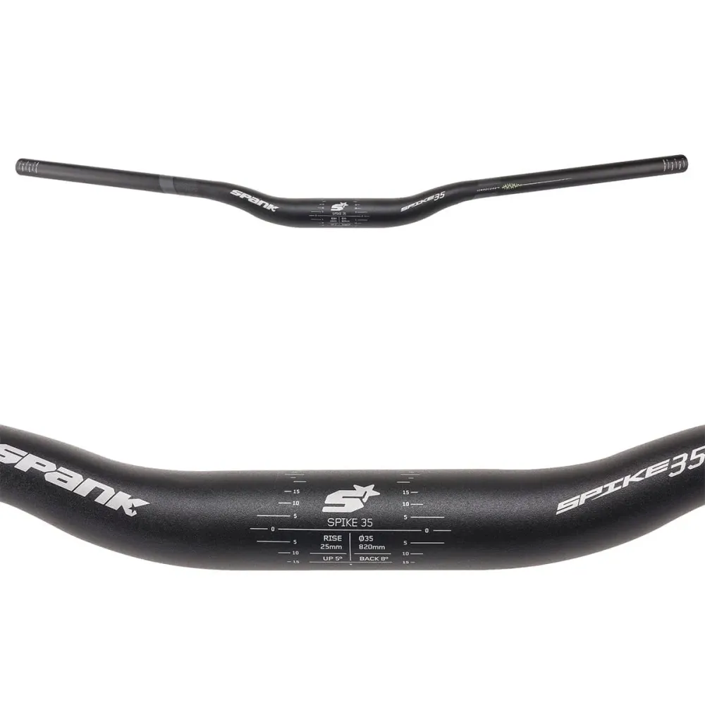 SPANK SPIKE 35 VIBROCORE Rise 25mm 820mm Musta ohjaustanko