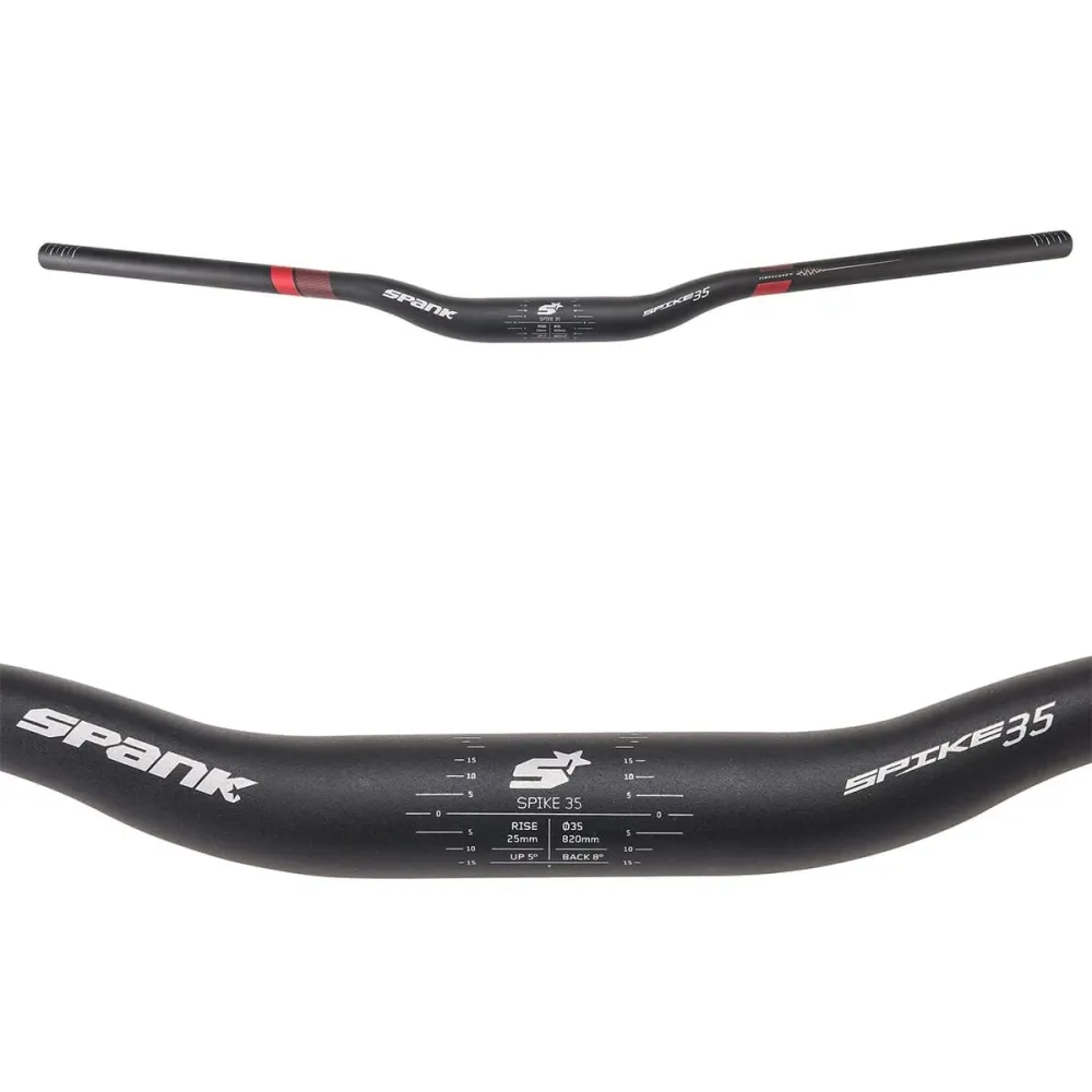 SPANK SPIKE 35 VIBROCORE Rise 25mm 820mm Punainen ohjaustanko