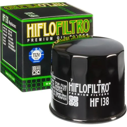 Hiflo HF138 Öljynsuodatin Aprilia, Kawasaki & Suzuki