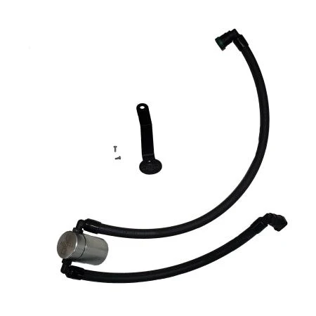 J&L 2024-2025 Ford Mustang 5.0L Oil Separator 3.0 PCV Side - Clear Anodized