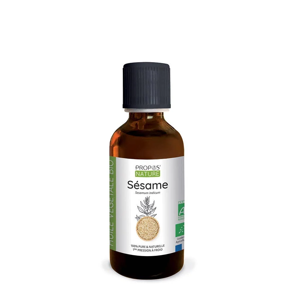 Organic Deodorized Sesame Vegetable Oil 50ml - Laboratoire Propos'Nature