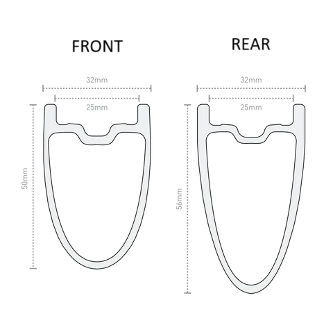 ENVE SES 4.5 56mm valkoinen 700c taka-vanne