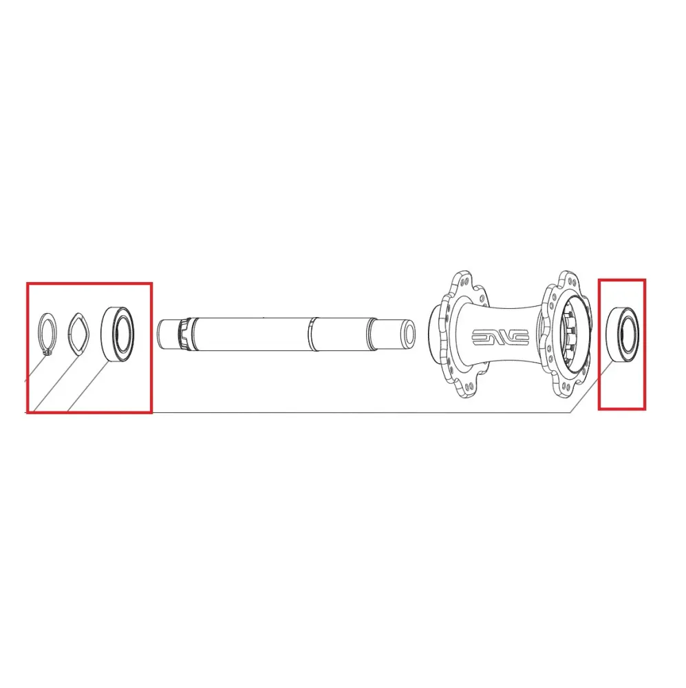 Takasatulan laakerit 17×28×7mm.ENVE INNERDRIVE