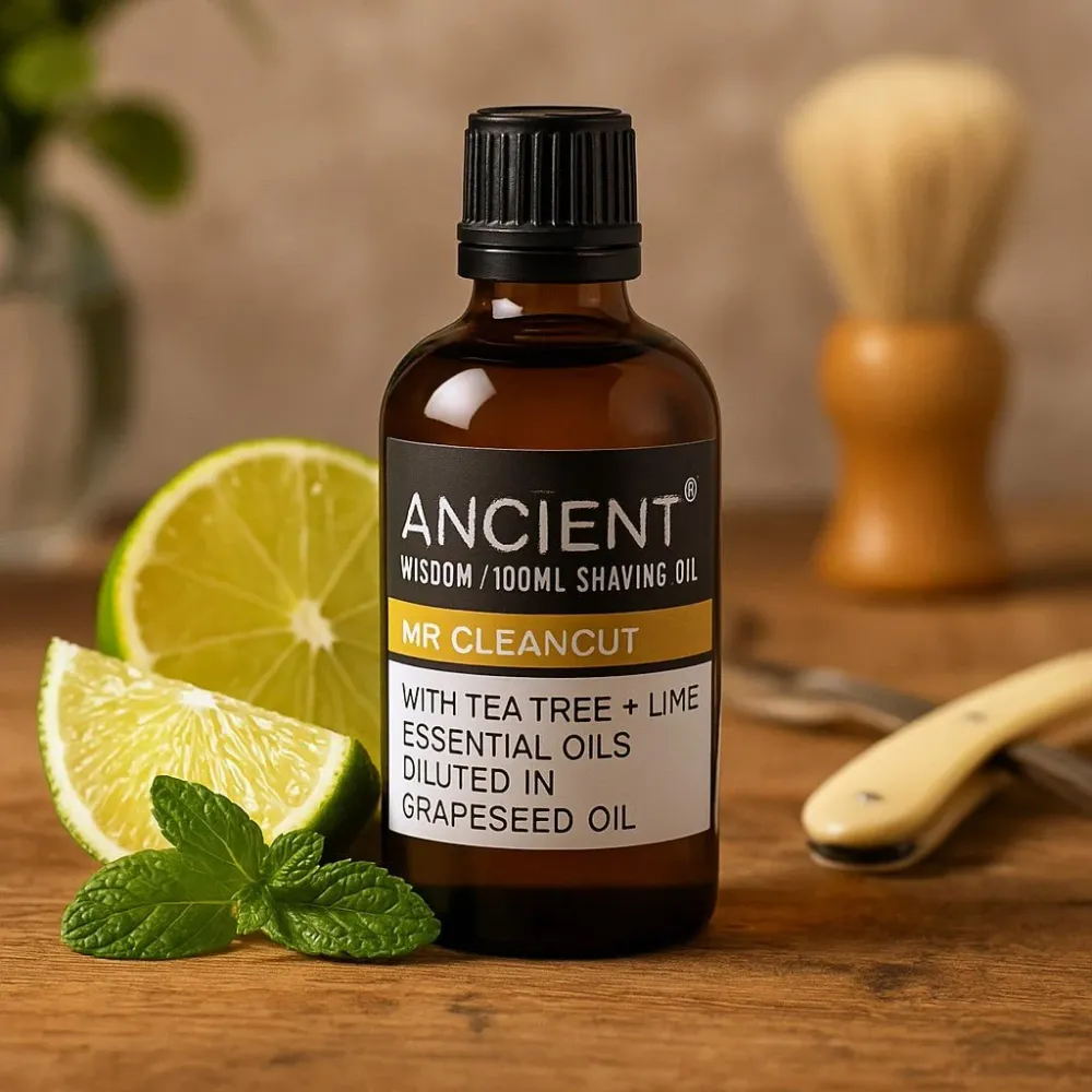 Partaöljy Teepuu Lime 100ml Mr Cleancut