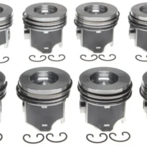 Mahle OE Ford IHC T444E 445 V8 7.3L Powerstroke Direct Injection Turbo .010 Piston Set (Set 8)