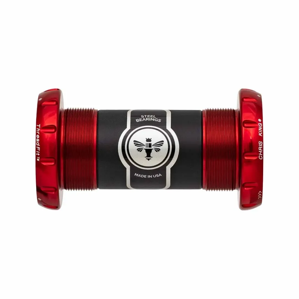 CHRIS KING ThreadFit 30 68/73mm Keraaminen kampiakseli punainen