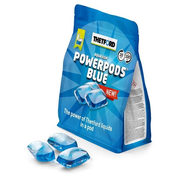 AQUA KEM POWERPODS INDIGO INNEHÅLLER 20ST KAPSLAR