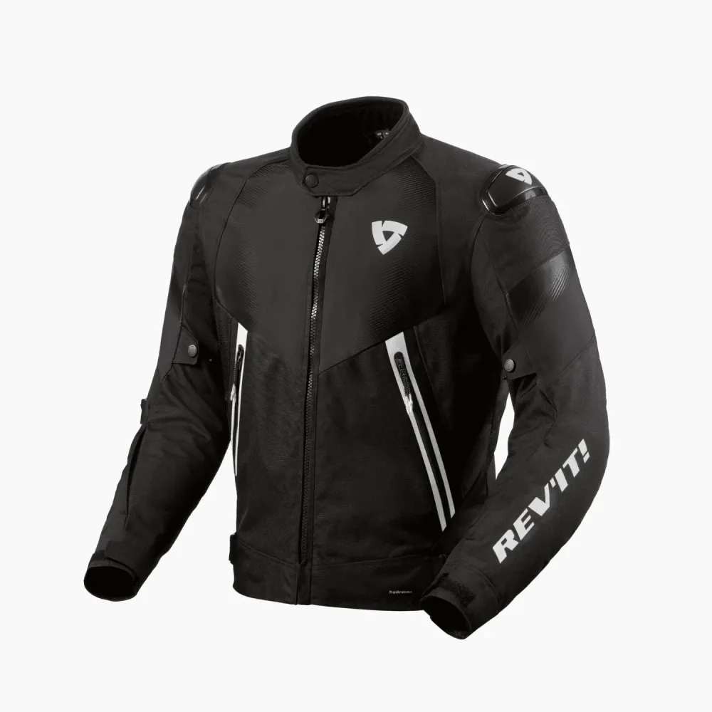 Vedenpitävä, moottoriurheilusta inspiroitunut tekstiilitakki sporttisille katuajajille 44