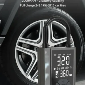 Kannettava akkukäyttöinen rengaskompressori Tesla -mallille 3 y s x - 2000mAh