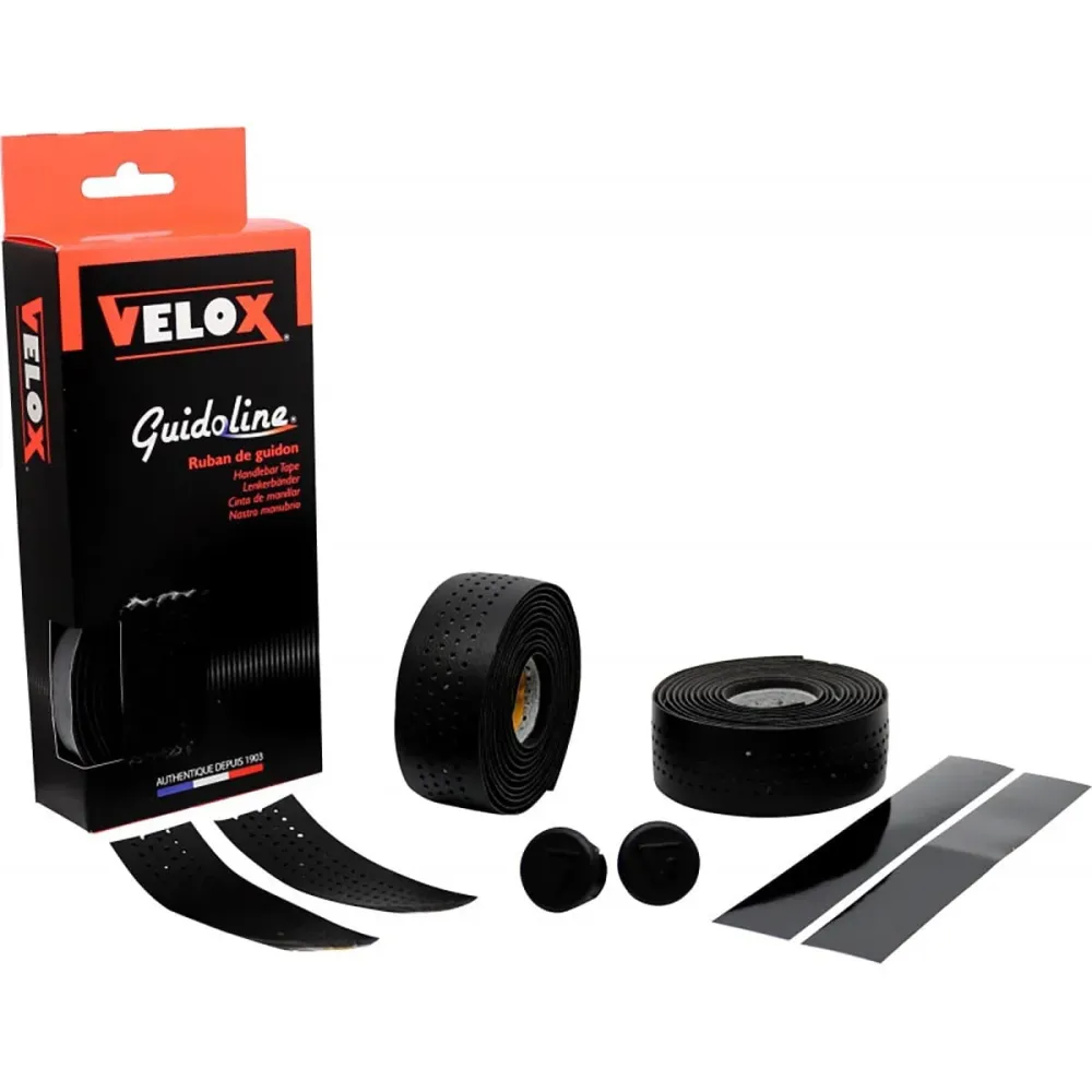 VELOX SOFT PERFOREE ohjaustankoteippi Musta