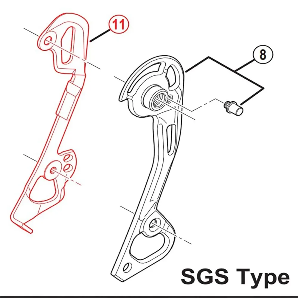 SHIMANO XTR RD-M980-SGS Pitkä sisäinen takavaihtajan häkki