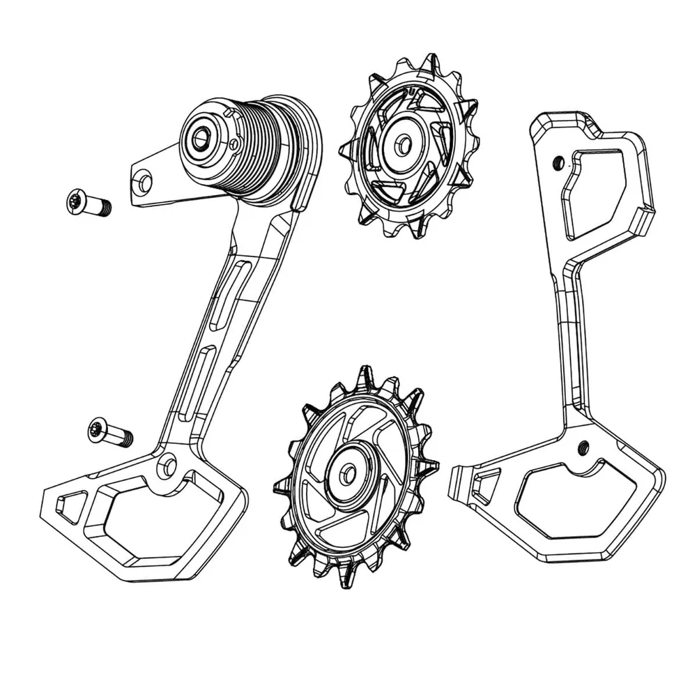 SRAM XX T-TYPE EAGLE AXS 12-vaihteinen täydellinen takavaihde Häkki
