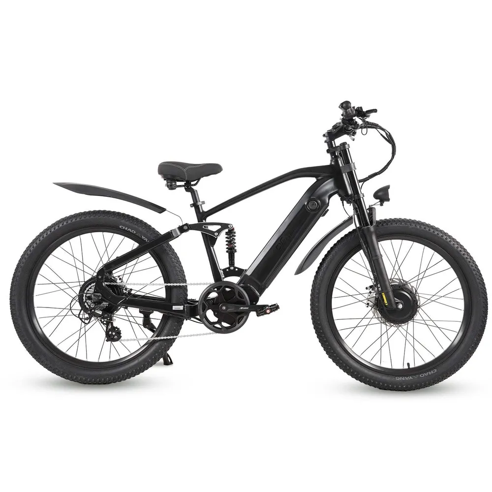 CMACEWHEEL AL26 MAX 500W*2 Kaksimoottorinen 26" Sähkövuoristopyörä 816Wh EMTB 48V 17Ah Akku
