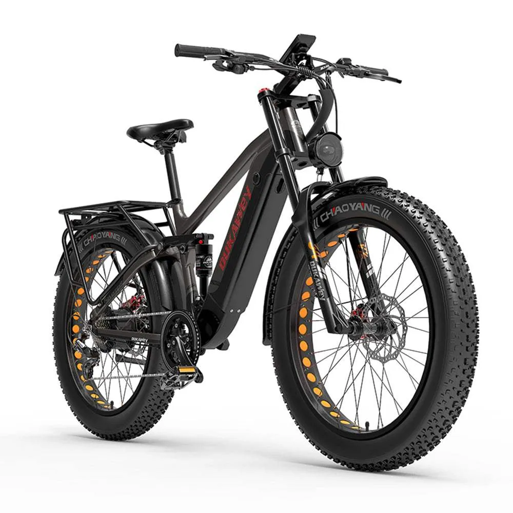 Dukawey Silvertip8 1000W 26” Paksupyörä 1040Wh Sähkövuoripyörä 52V 20Ah Akku Maastoauto Sähköpyörä