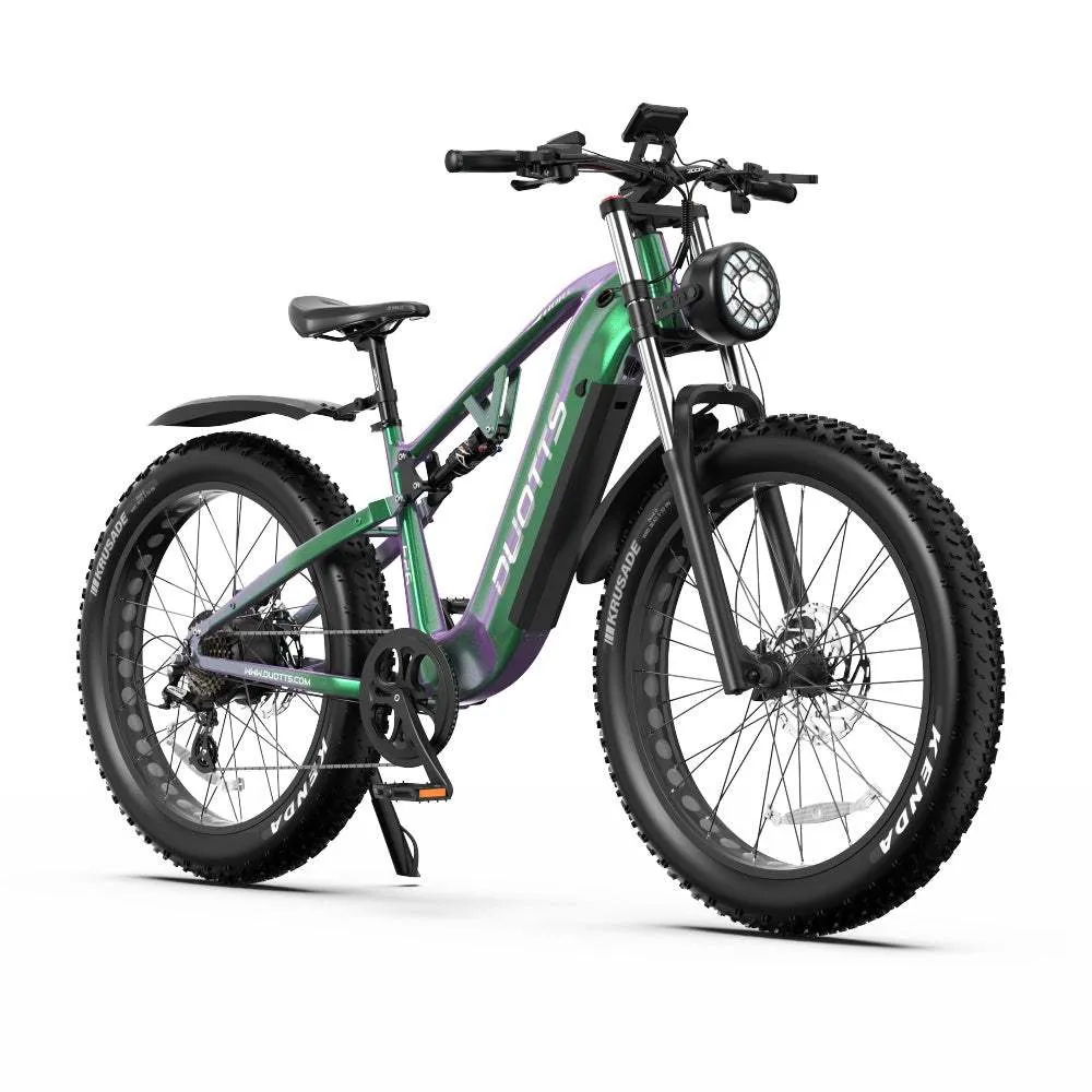 DUOTTS E26 750W Bafang Moottori 26" Fat Bike 960Wh Täysjousitus E-MTB Tuki APP