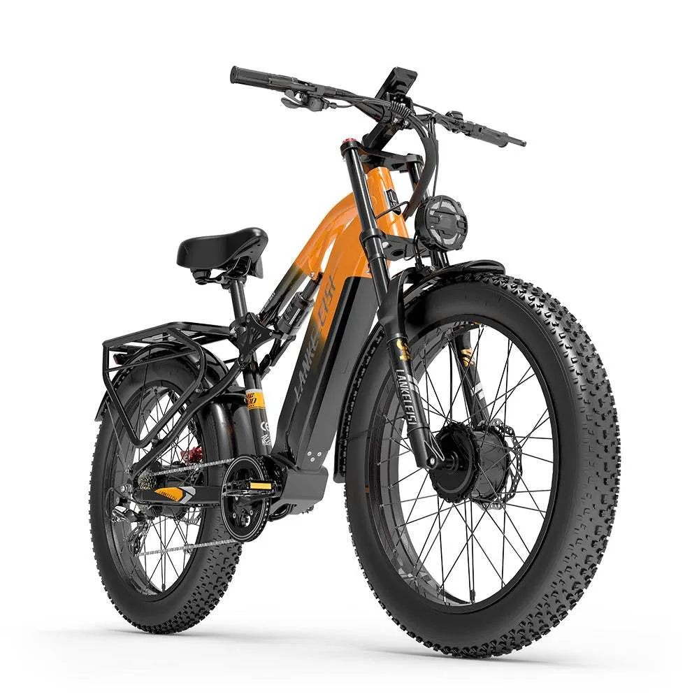 Lankeleisi MG800 Max 1000W*2 26" Rasvapyörä Kaksimoottorinen Polku Sähkövuoripyörä 48V 20Ah Akku E-MTB