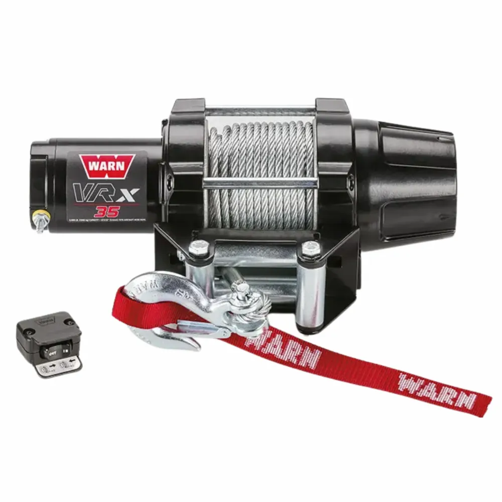 WARN VRX 35 SÄHKÖVINSSI 12V 1588 KG – VAIJERILLA