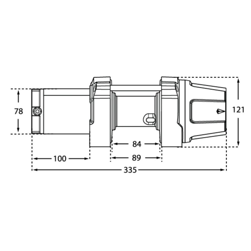 WARN VRX 35 SÄHKÖVINSSI 12V 1588 KG – VAIJERILLA