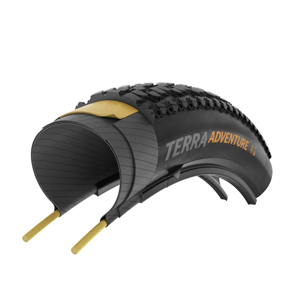 CONTINENTAL TERRA ADVENTURE TRAIL GRIP 700x55c Tubeless Ready Musta Reflex-rengas