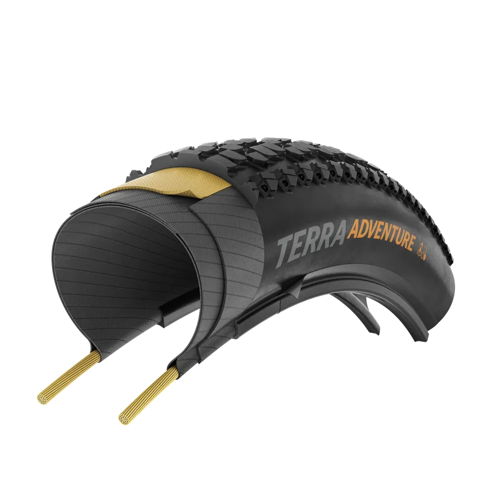 CONTINENTAL TERRA ADVENTURE TRAIL GRIP 700x55c Tubeless Ready Musta Reflex-rengas