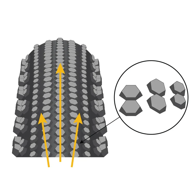 ENVE HEX CARAPACE 700x48c Tubeless Ready -rengas Musta