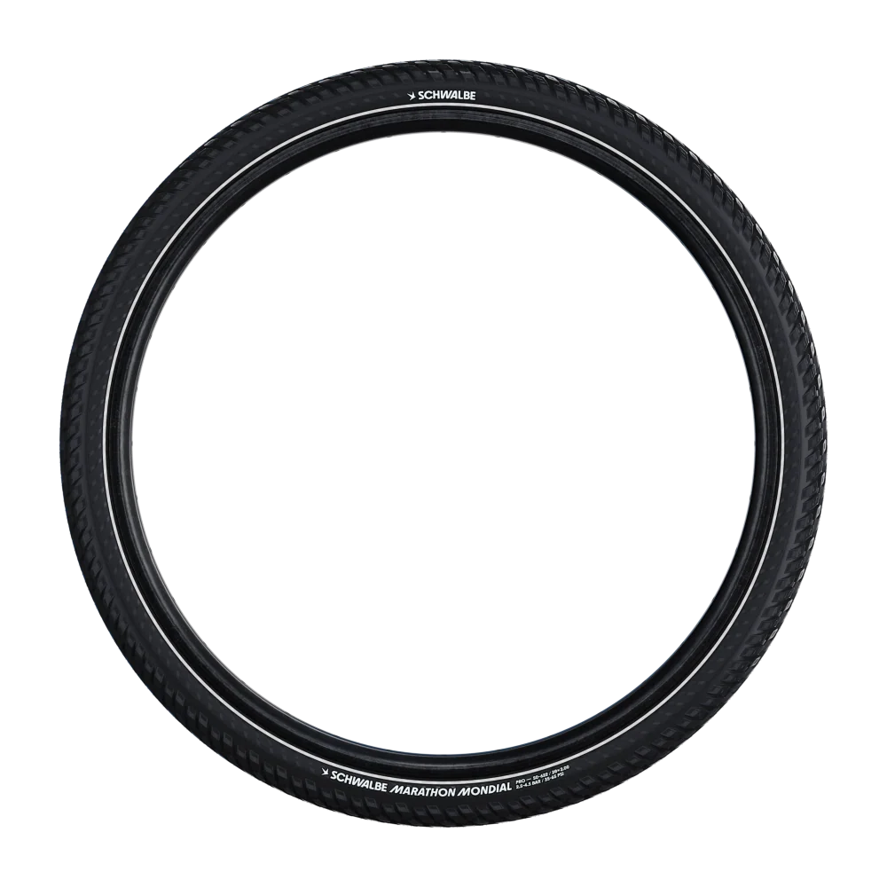 SCHWALBE MARATHON MONDIAL 700x42 ADDIX V-Guard Reflex TubeType Soft Musta rengas