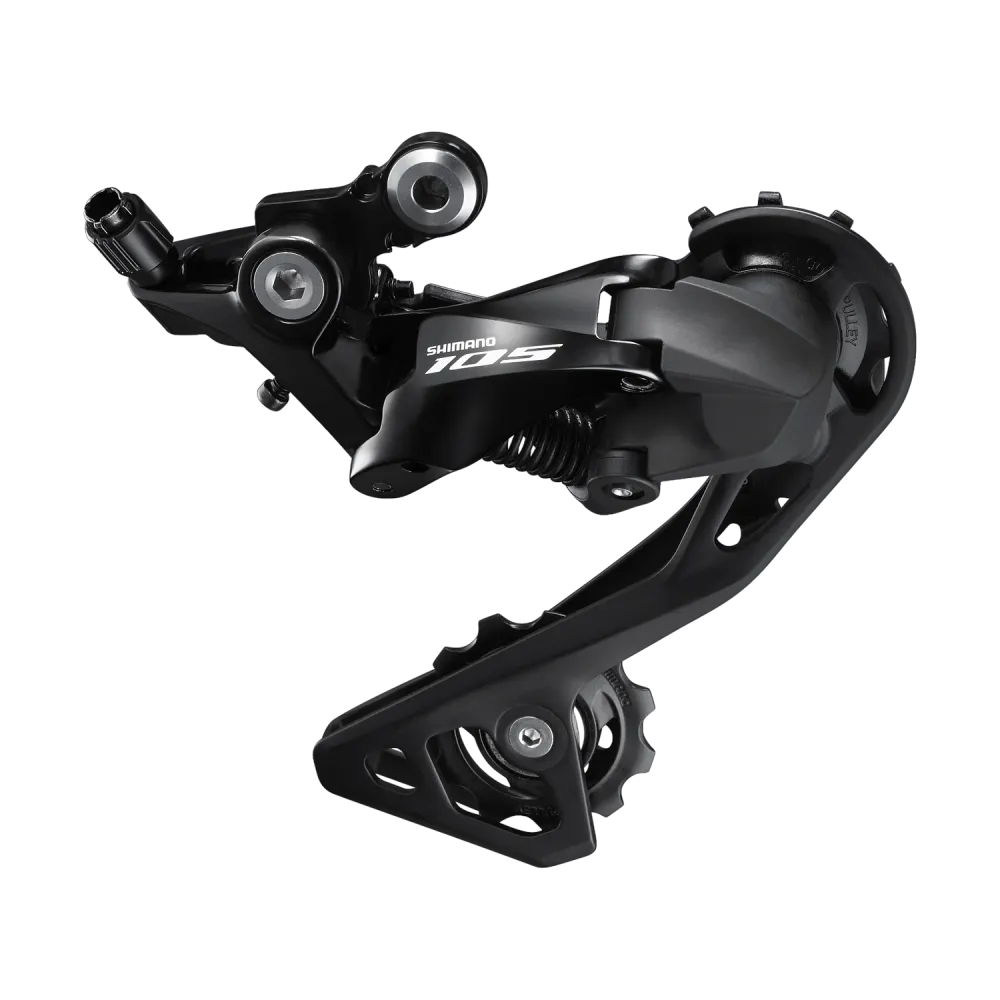 SHIMANO 105 R7000-GS 11-vaihteinen keskipitkän korin takavaihtaja musta