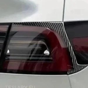 Takavalot todellinen pehmeä hiilikuitukoriste Tesla -mallille 3 & y