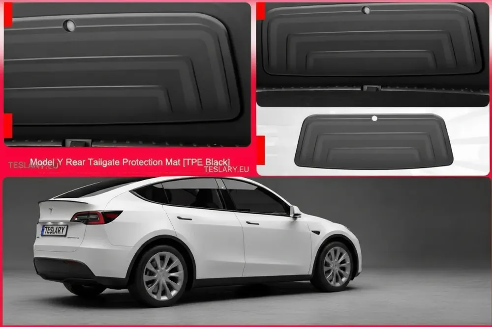 Tesla -malli y tavaratilan oven premium tpe raskas suojamato