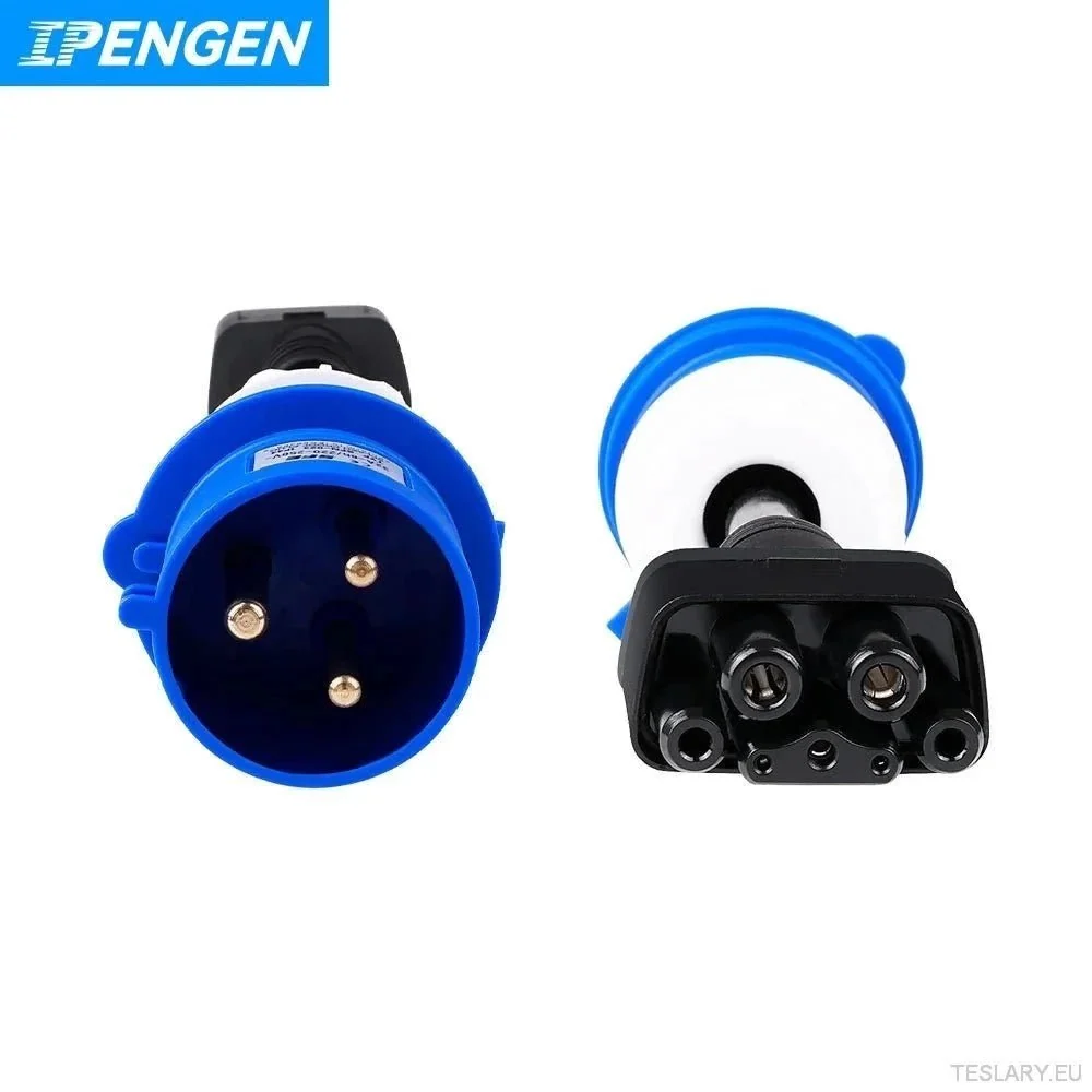IPengen Tesla -malli 3 CEE -sovitin - 32A 240V EV Charger -laajennus