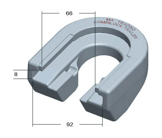 Combilock Trailerin lukitusjärjestelmä | Sininen 66mm 12mm