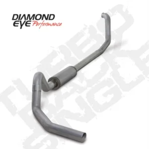Diamond Eye KIT 4in Turbo Back SGL AL: 00-03 FORD 7.3L E-SERIES VAN NFS W/ CARB EQUIV STDS