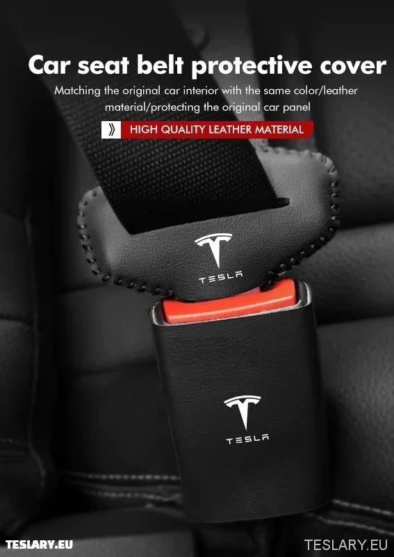 Tesla-malli 3 y s x auton turvavyön solki-naarmuuntumaton suojaus Tesla-logolla