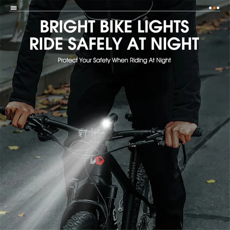 LED-etuvalo 500LM kirkas pyöräilyyn yöllä - Musta