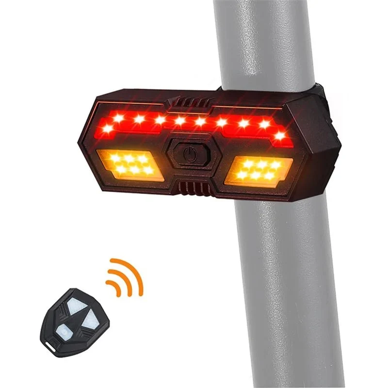 LED-poljinpyörän takavalo, vilkkuva pyörähälytin kaukosäätimellä
