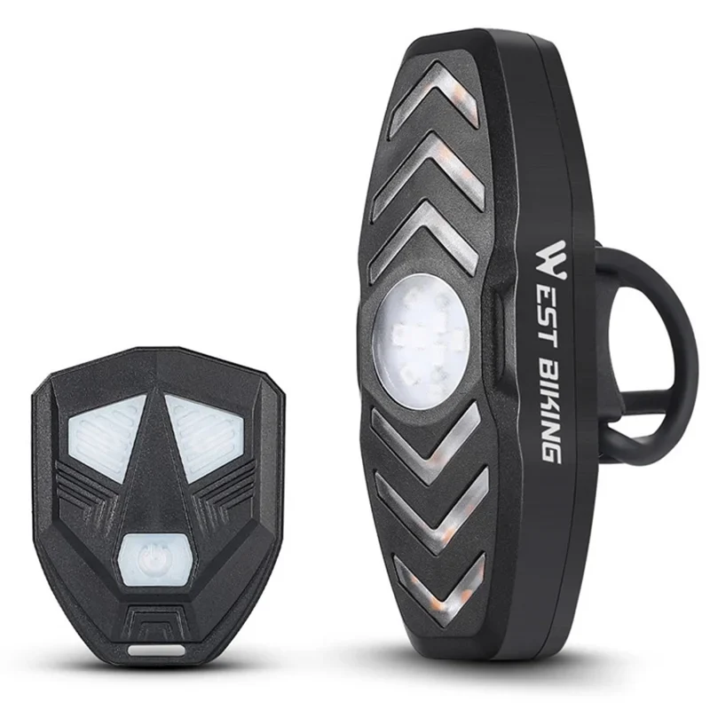 LED-takavalo WEST BIKING YP0701313 vilkuilla ja kaukosäätimellä