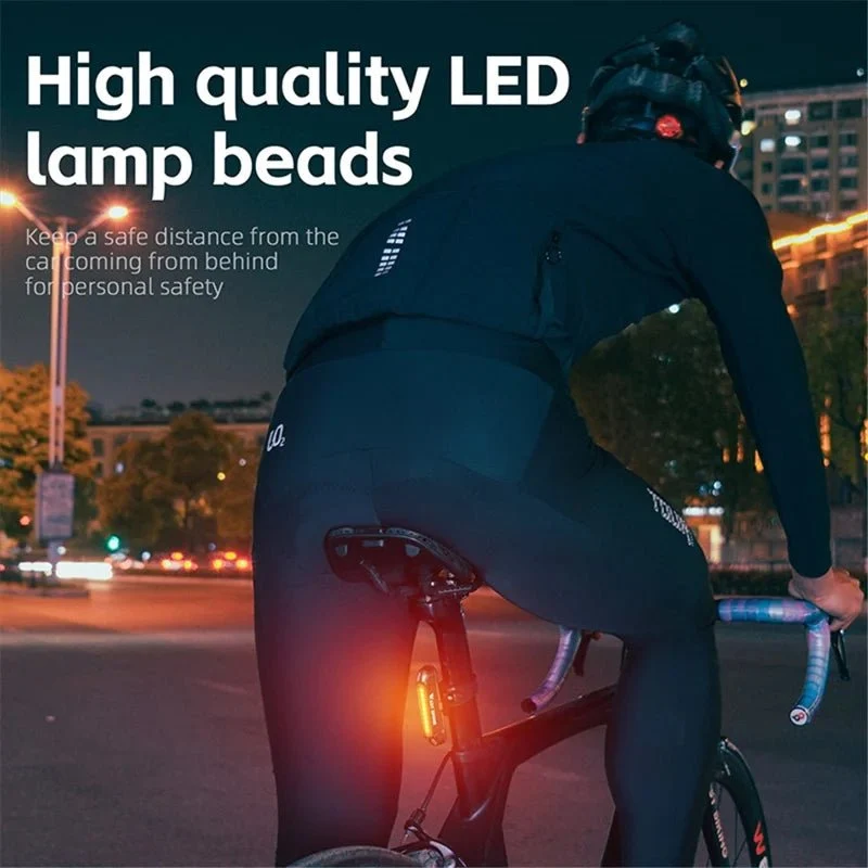 LED-valo takapyörään USB:llä, pyöräilyvaroituslamppu - T3