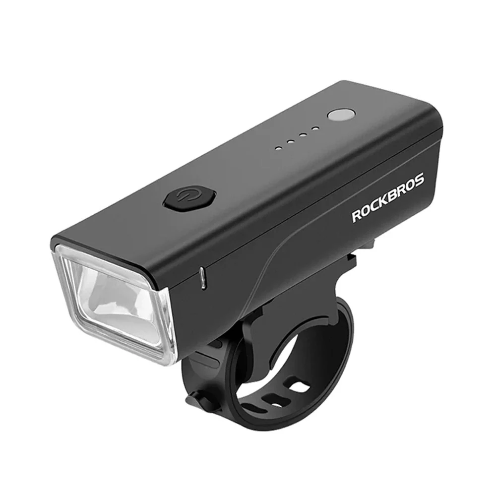 Rockbros 260 lumenin etupyörän lamppu + USB-C - USB--kaapeli