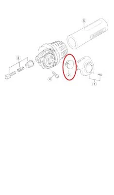 Shimano SL-7S10 Nexus 7v Numero-osoitin