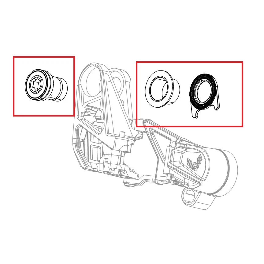 SRAM X0 T-TYPE EAGLE AXS -vaihteen kiinnitysruuvisarja