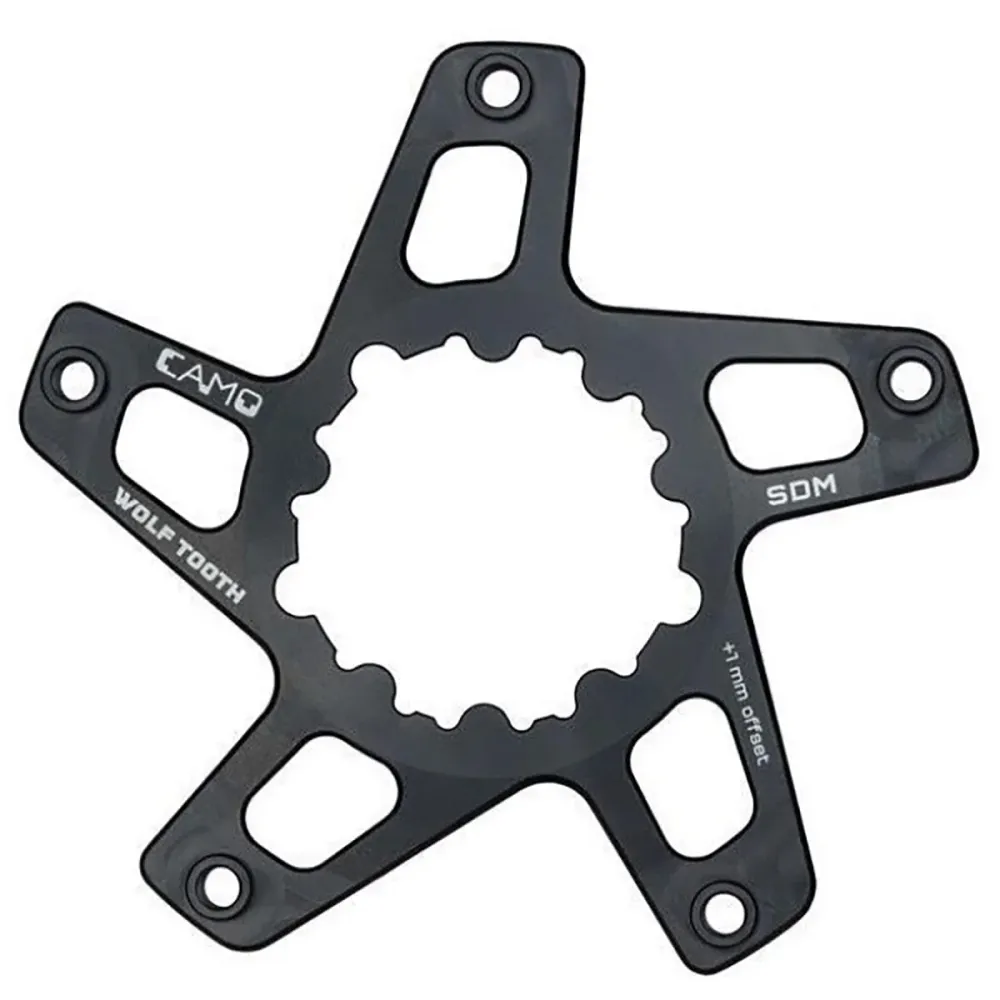 WOLF TOOTH CAMO M8 kampiakseli Star Sram Direct Mount Offset 6mm Musta