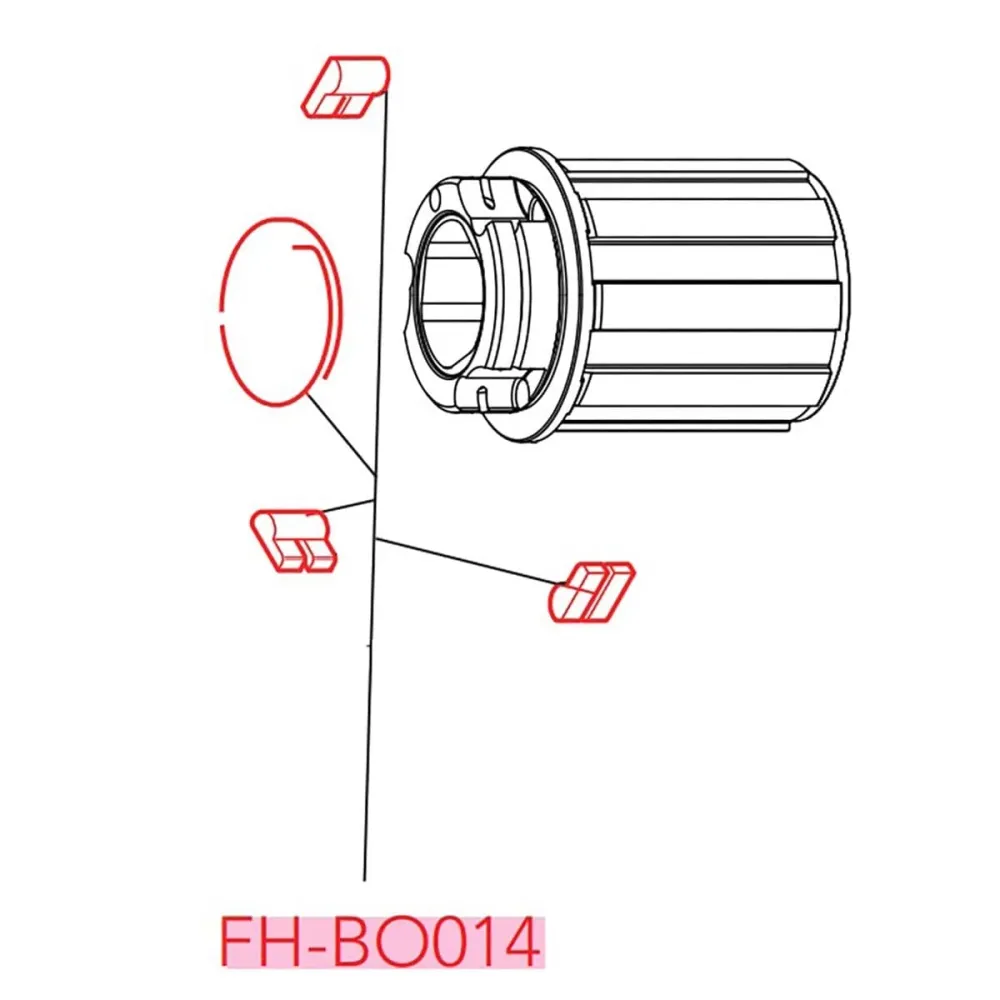 CAMPAGNOLO vapaapyörän runko 3-pyörä ja jousisarja #FH-BO014