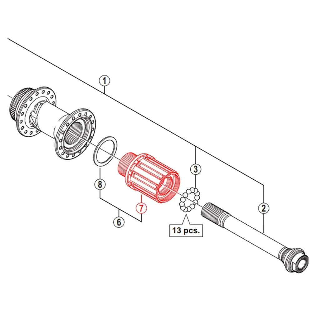 SHIMANO ZEE MTB vapaapyörän runko #Y3TS98070
