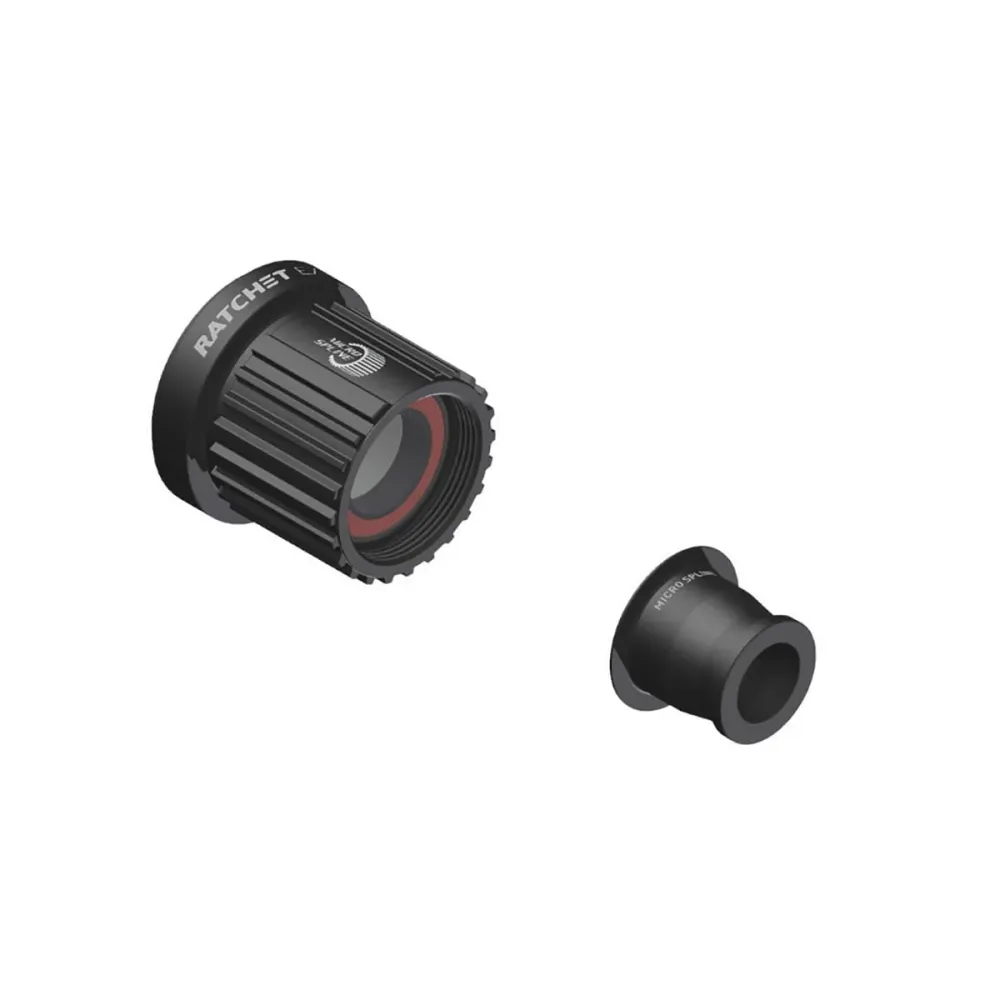 DT SWISS Ratchet EXP tyyppi Shimano Micro Spline akseli 12x142/148 mm alumiini kevyt vapaapyörän runko