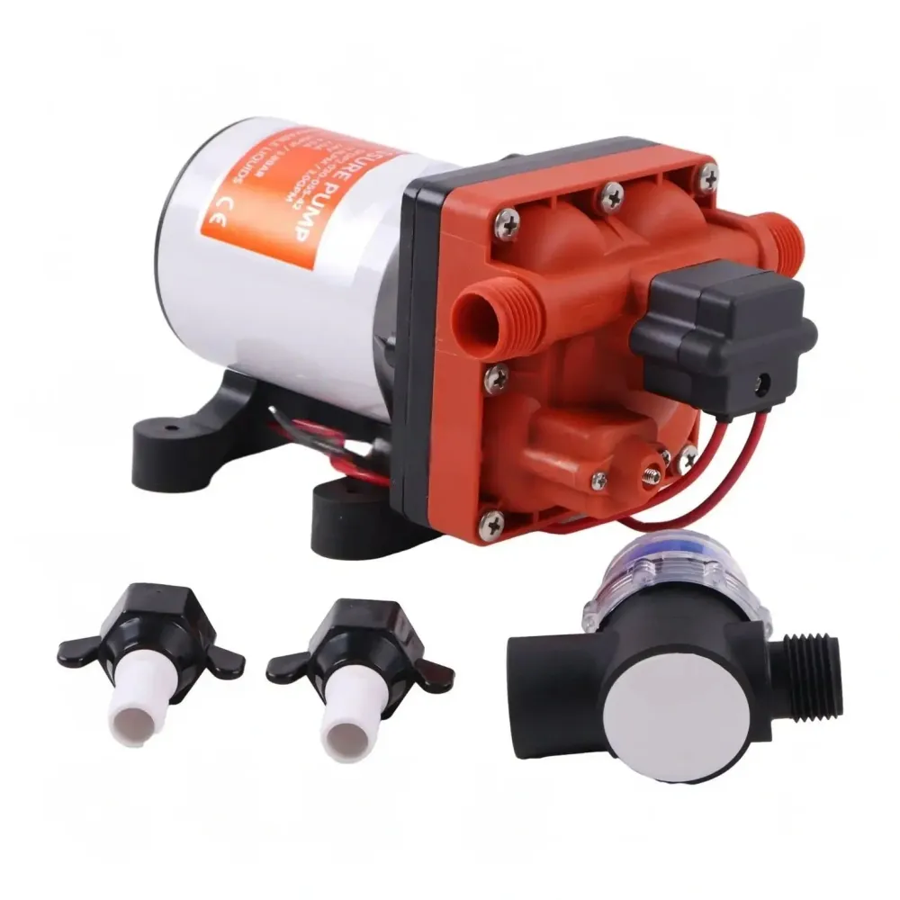 Jälkimarkkinoiden Shurflo 4008-131-E65 24V makean veden pumppu