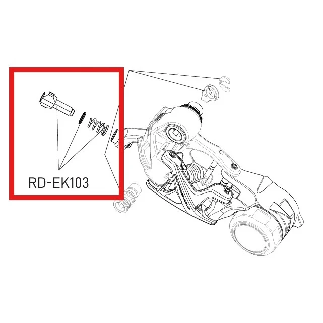 CAMPAGNOLO EKAR takavaihteen jousi- ja säätöruuvisarja