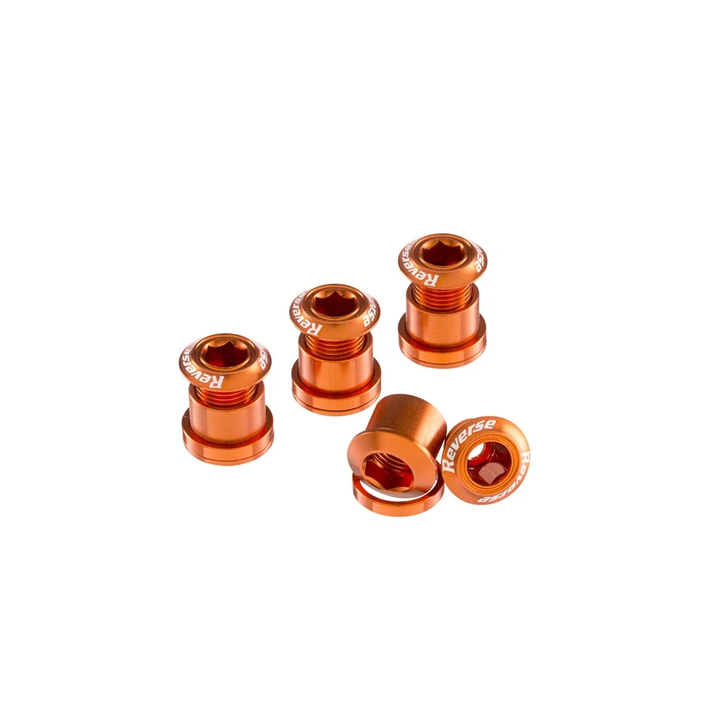 4 kpl:n sarja REVERSE COMPONENTS Oranssit savupiippuruuvit