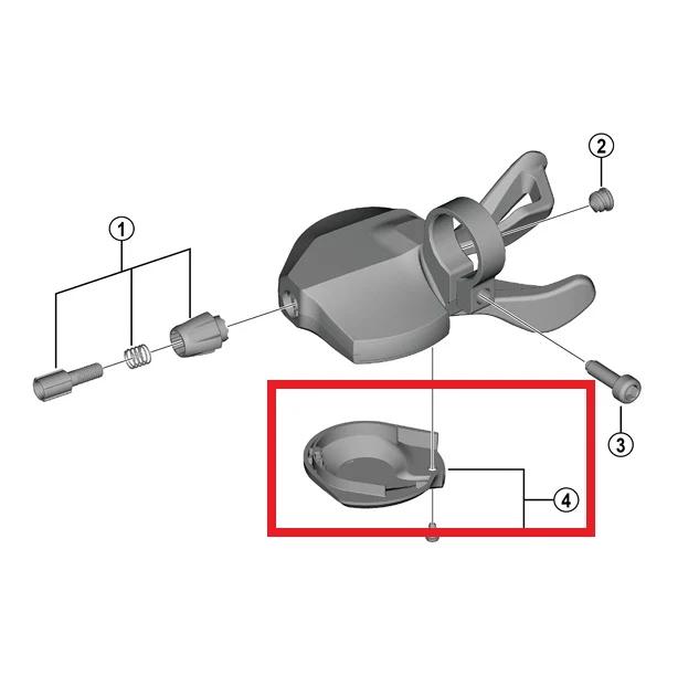 SHIMANO CUES SL-U4010-9R -nopeudensäätimen pohjakansi oikealle puolelle