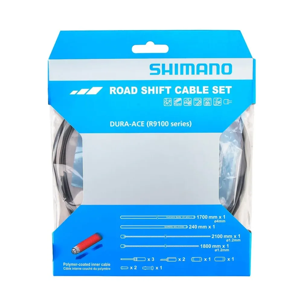 SHIMANO DURA-ACE 9100 polymeerinen musta vaijeri- ja letkusarja