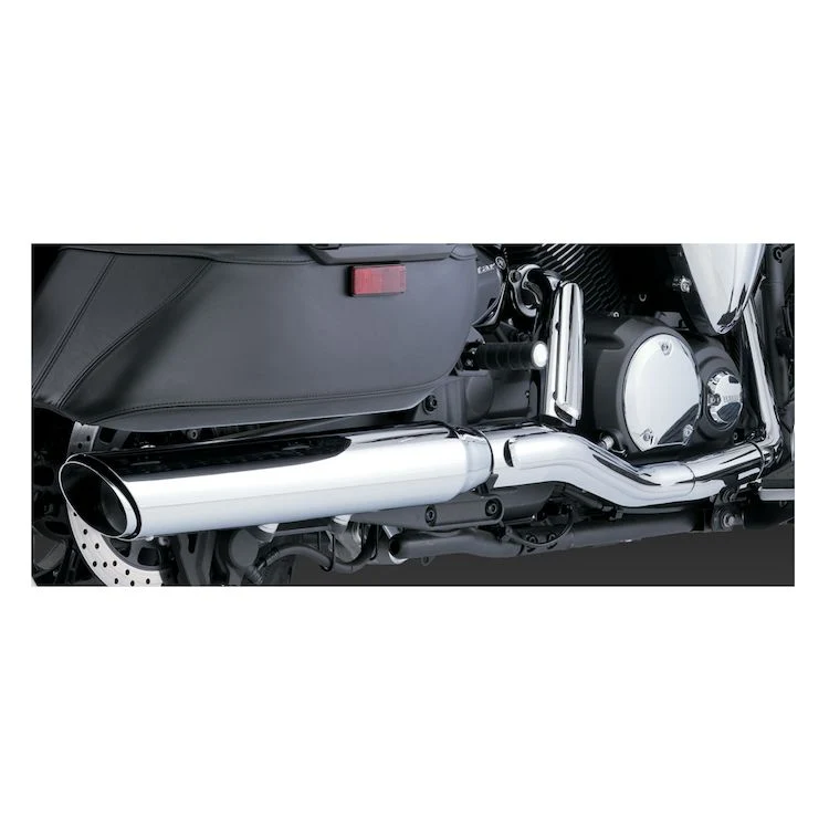 Vance & Hines Twin Slash kromi Slip-On äänenvaimennin Yamahalle